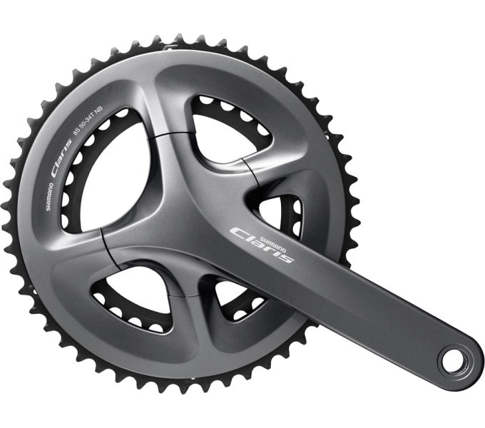 kliky Shimano Claris FC-R2000 2x8 50/34z 175mm šedé original balení