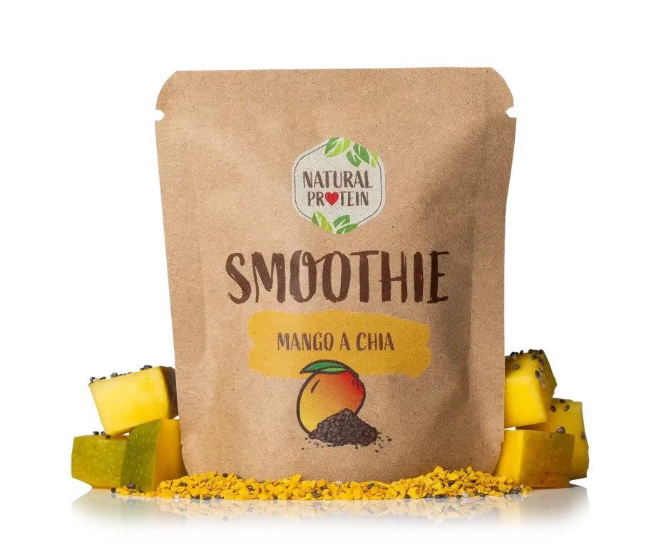 nápoj NaturalProtein smoothie mango a chia 20g