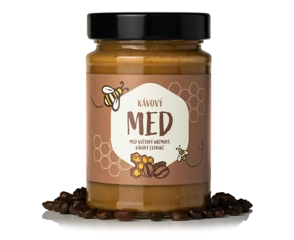 med kávový NaturalProtein 400g