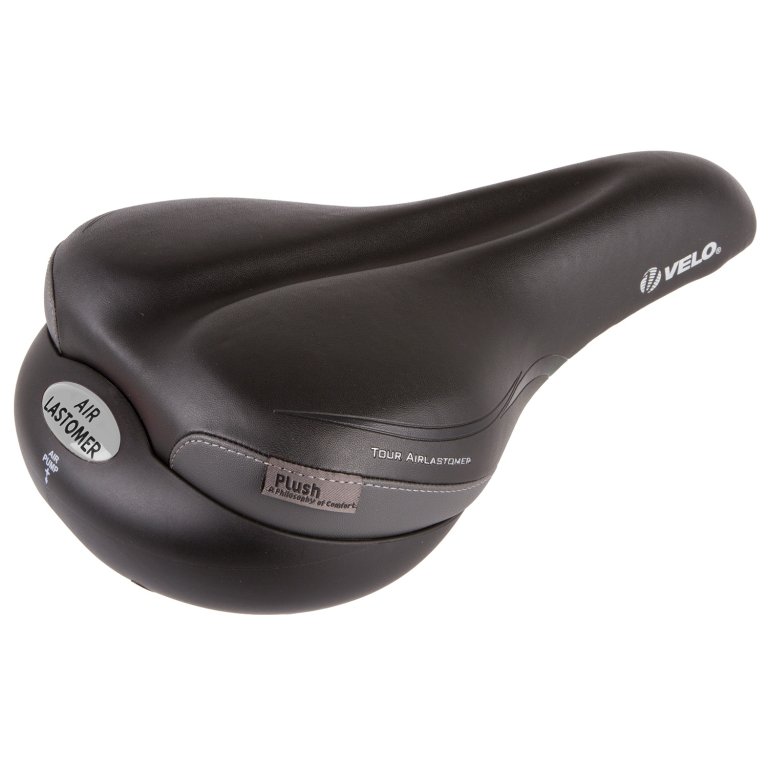 sedlo VELO Tour Air-Lastomer 270x180mm černo/stříbrné