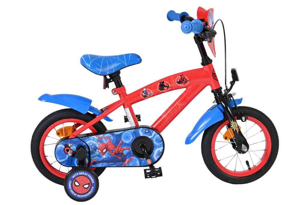 kolo 12" Volare Spiderman CB červené