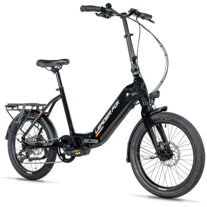 Leader Fox E-BIKE 20" URBY-1, BLACK SHINY (FR5/M420)