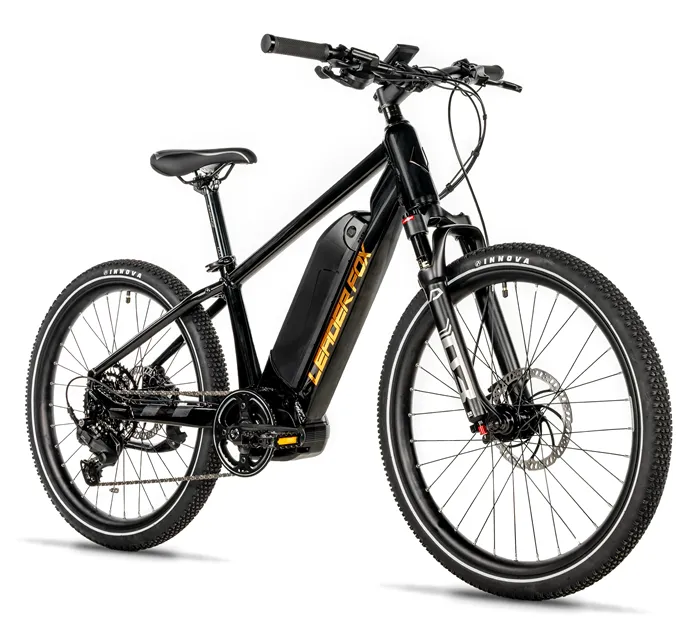 Leader Fox E-BIKE MTB 24" WEENY BLACK SHINY (M420)