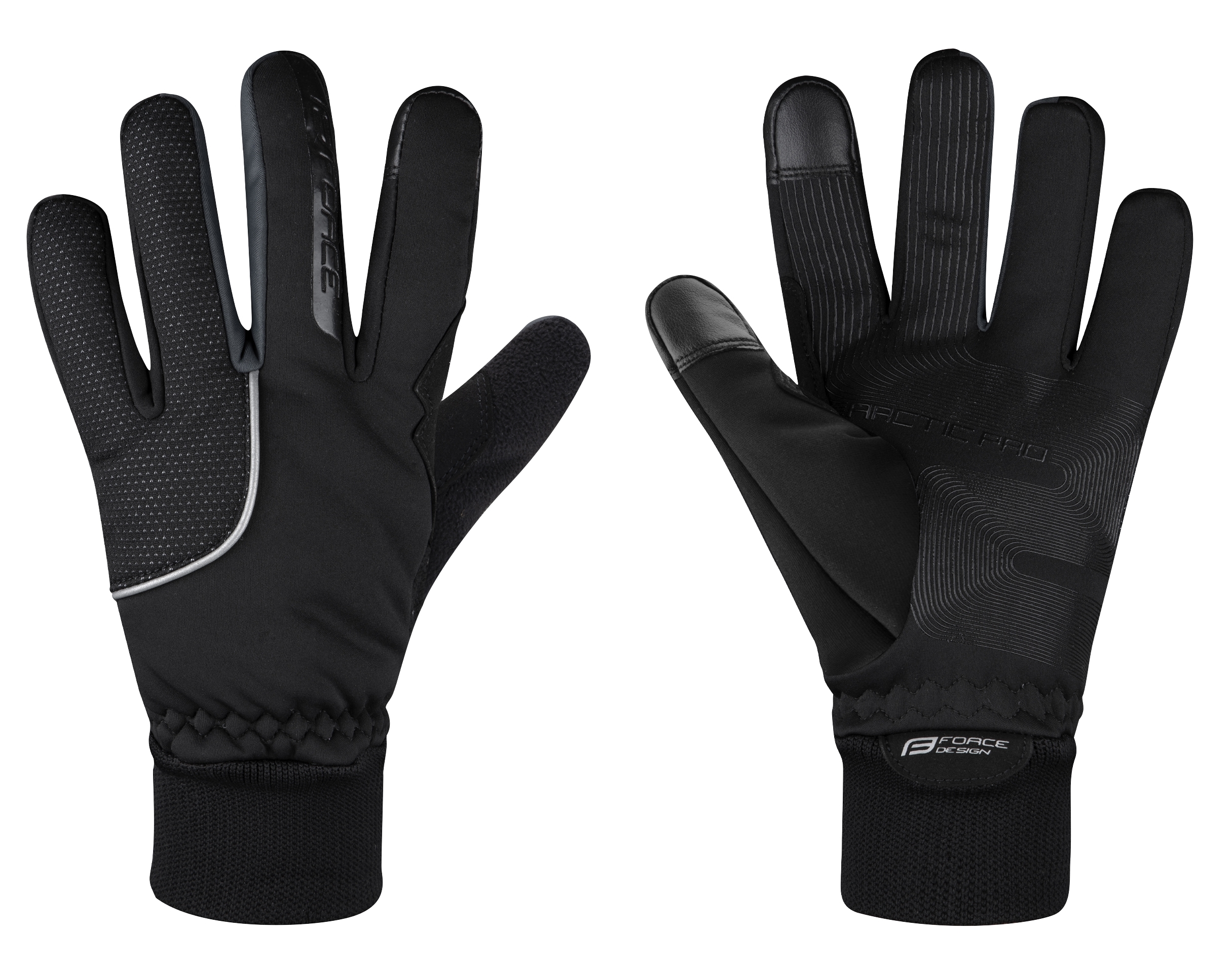 rukavice zimní FORCE ARCTIC PRO, černé Varianta: 3XL