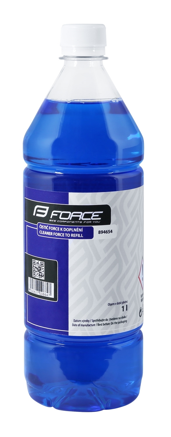 čistič FORCE k doplnění - 1l - modrý
