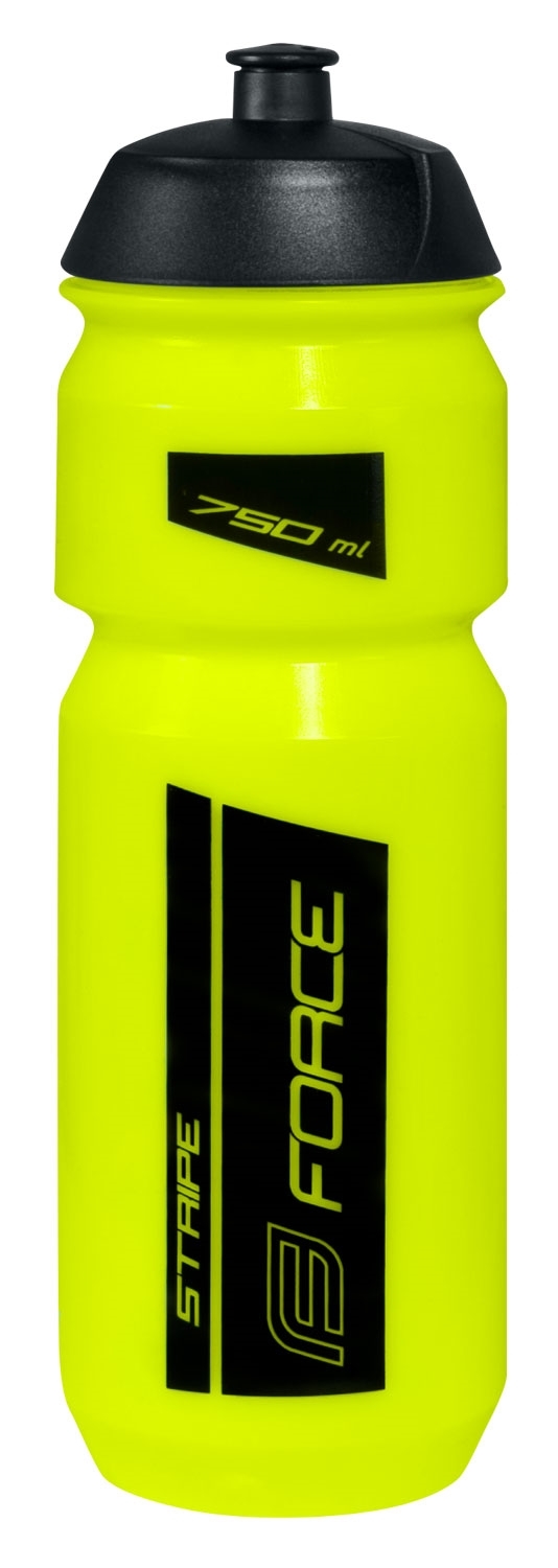 láhev FORCE STRIPE 0,75 l, fluo-černá