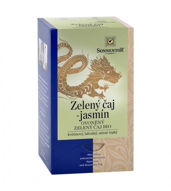 Čaj zelený-jasmín Sonnentor 27g porcovaný
