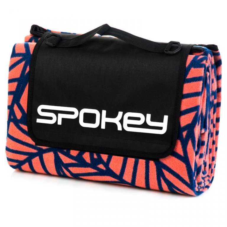 SPOKEY pikniková deka 180x210cm LEAF s popruhem