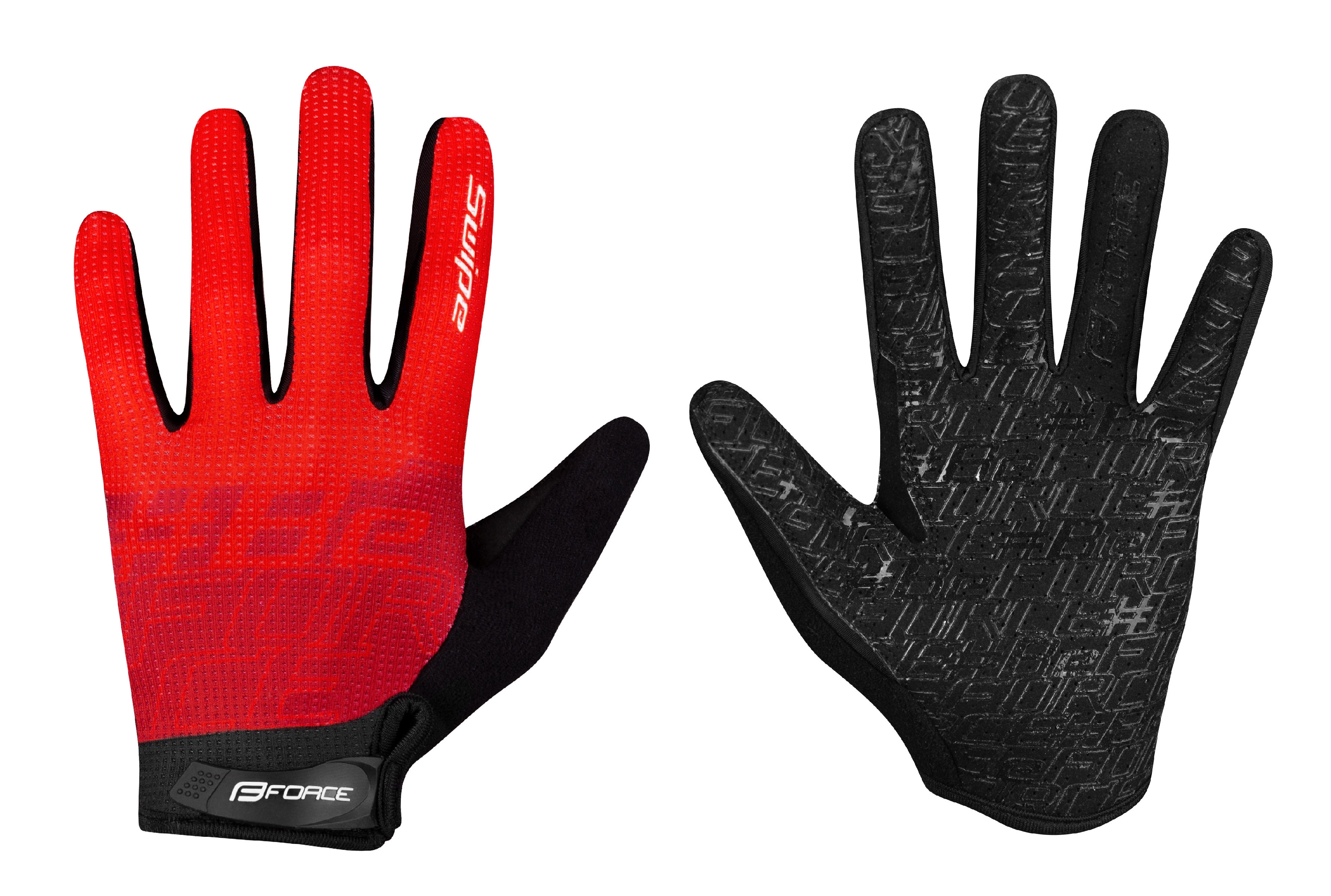 rukavice FORCE MTB SWIPE letní,červené Varianta: L