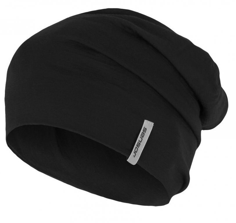 čepice SENSOR MERINO WOOL černá Velikost.: L