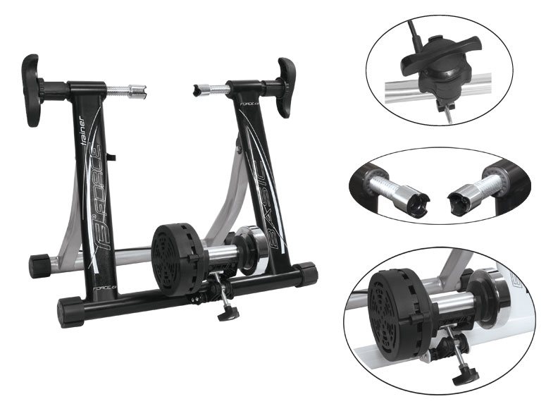 trenažér FORCE BASIC MAGNETIC 400watt Fe, černý