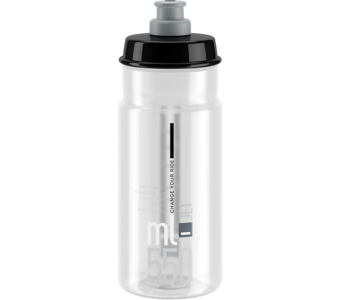 lahev ELITE Jet Clear šedé logo, 550 ml