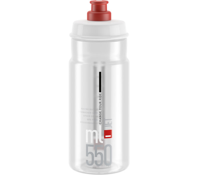 lahev ELITE Jet Clear červené logo, 550 ml