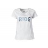 Dámské triko GHOST Casual Line Ride White/Ice Blue