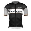 dres FORCE RETRO kr. rukáv, černo-zlatý