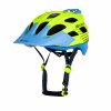 přilba FORCE RAPTOR MTB fluo-modrá