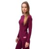 triko dlouhé dámské SENSOR MERINO DOUBLE FACE lilla (Velikost L)