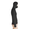 triko dlouhé pánské SENSOR MERINO DOUBLE FACE s kapucou černé