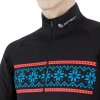 triko dlouhé pánské SENSOR THERMO zip vzor/černé