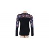 triko dlouhé dámské SENSOR MERINO IMPRESS černé/floral