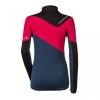 mikina dámská Progress TERRITORIA černá/fuchsie/petrol (Velikost S)