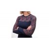triko dlouhé dámské SENSOR MERINO IMPRESS deep blue/origami (Velikost L)