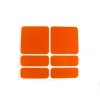 samolepky reflexní ShamanRacing set 6ks oranžové