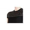 triko krátké dámské SENSOR MERINO IMPRESS černá/pattern (Velikost S)