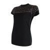 triko krátké dámské SENSOR MERINO IMPRESS černá/pattern