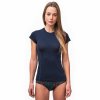 triko krátké dámské SENSOR MERINO ACTIVE deep blue
