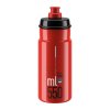 lahev ELITE Jet Clear červená, šedé logo 550 ml