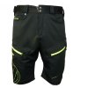 kalhoty krátké pánské HAVEN NAVAHO SLIMFIT černo/zelené s cyklovložkou (Velikost L)