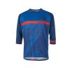 Dres s 3/4 rukávem GHOST MTN Ride Line Blue/Red