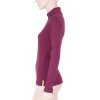 triko dlouhé dámské SENSOR MERINO DOUBLE FACE zip lilla