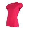 triko krátké dámské SENSOR MERINO ACTIVE magenta (Velikost M)