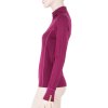 triko dlouhé dámské SENSOR MERINO ACTIVE zip lilla