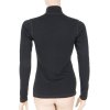 triko dlouhé dámské SENSOR MERINO DOUBLE FACE zip černé