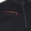mikina pánská SENSOR MERINO UPPER zip černá