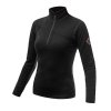mikina dámská SENSOR MERINO UPPER zip černá (Velikost L)