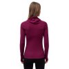 triko dlouhé dámské SENSOR MERINO DOUBLE FACE s kapucou lilla (Velikost L)