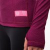 triko dlouhé dámské SENSOR MERINO DOUBLE FACE s kapucou lilla (Velikost L)