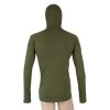 triko dlouhé pánské SENSOR MERINO DOUBLE FACE s kapucou safari