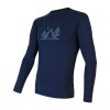 triko dlouhé pánské SENSOR MERINO DOUBLE FACE CAMP deep blue