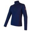 mikina pánská SENSOR MERINO UPPER zip deep blue (Velikost M)