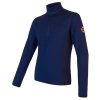mikina pánská SENSOR MERINO UPPER zip deep blue