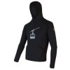 mikina pánská SENSOR MERINO UPPER GONDOLA černá (Velikost L)