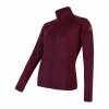 mikina dámská SENSOR MERINO UPPER port red (Velikost S)