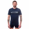 triko krátké pánské SENSOR MERINO ACTIVE PT MOUNTAINS deep blue