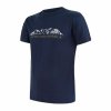 triko krátké pánské SENSOR MERINO ACTIVE PT MOUNTAINS deep blue