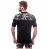 triko krátké pánské SENSOR MERINO IMPRESS černá/honeycomb (Velikost M)